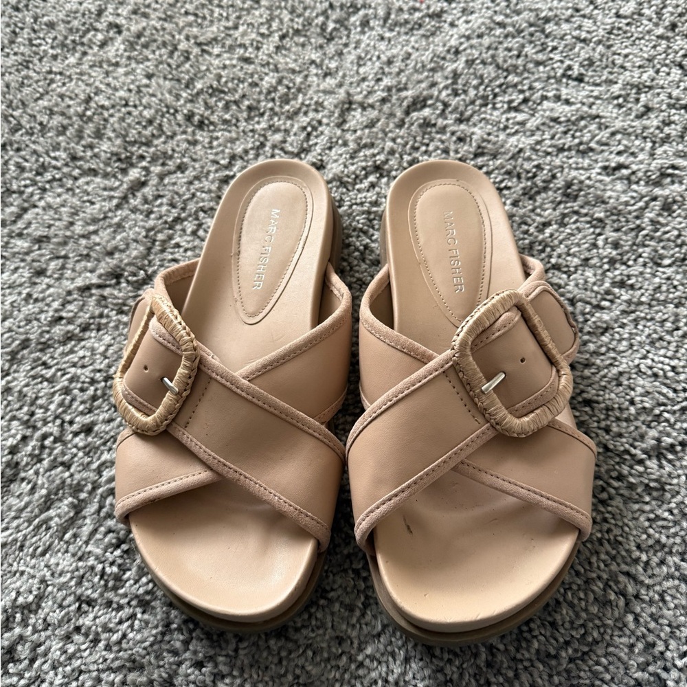 Marc Fisher Women's Light Pink Sandals Size 8